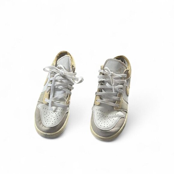 Men Air Jordan 1 Low SE Craft 'Inside Out Tech Grey' Size 7Y big boy Vintage - Picture 4 of 7